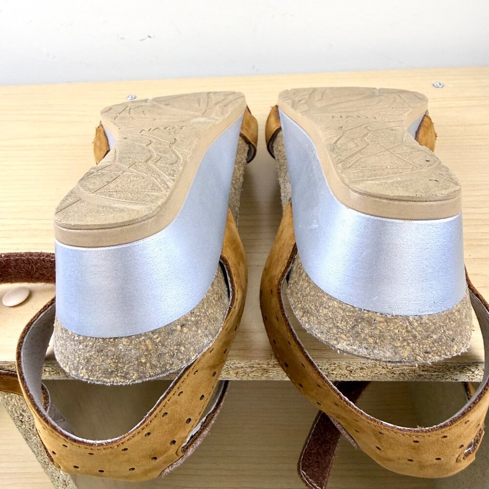 Naot Leather Sandals Low Heel Brown (39) - Picture 6 of 9